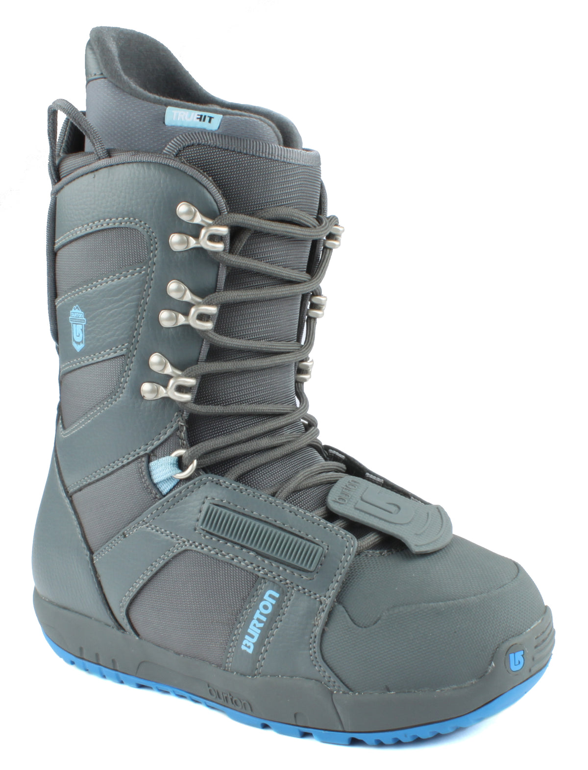 Burton Progression Snowboard Boots - Women's - Demo 2012 Grey/Light Blue Front View