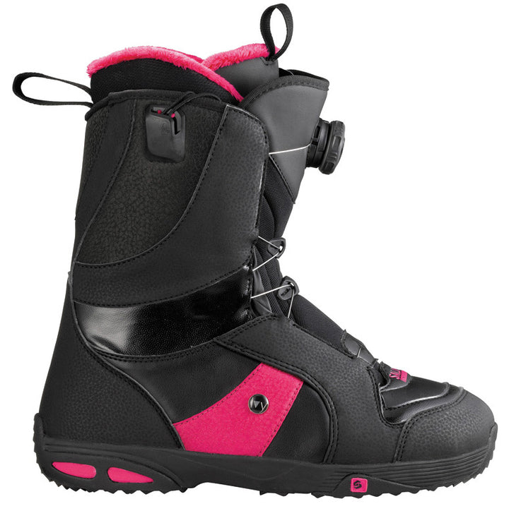 Salomon Ivy Boa STR8JKT Snowboard Boots - Women's 2013 Black/Deep Plum/Black