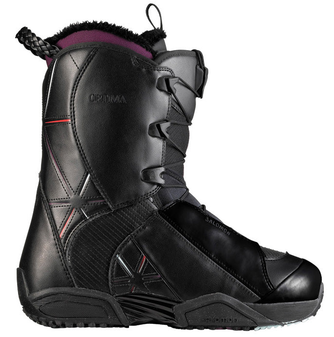 Salomon Optima Snowboard Boots - Women's 2013 Black/Deep Plum/Black