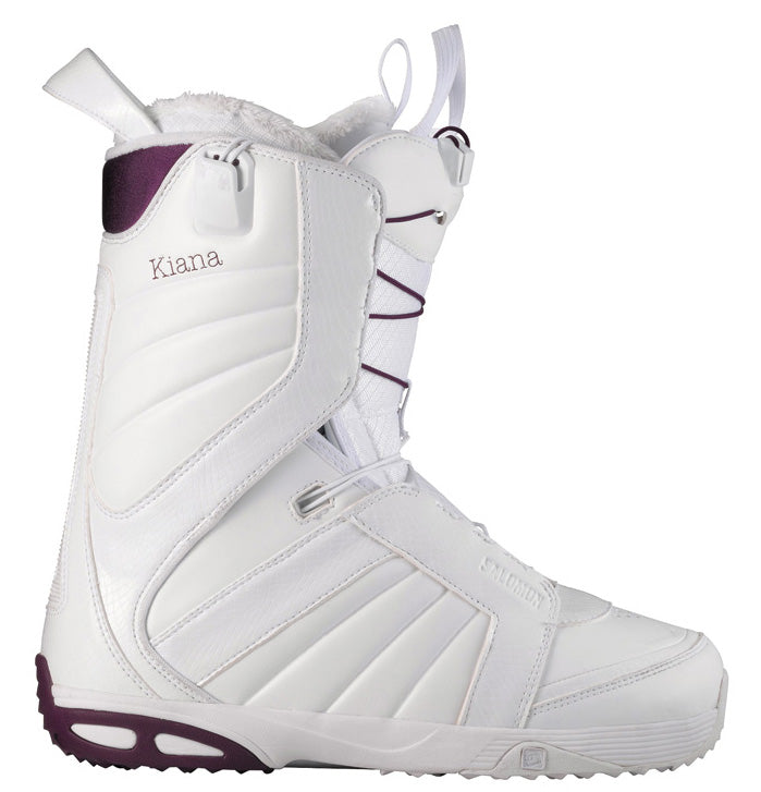 Salomon Kiana Snowboard Boots - Women's 2013 White/Deep Plum/White