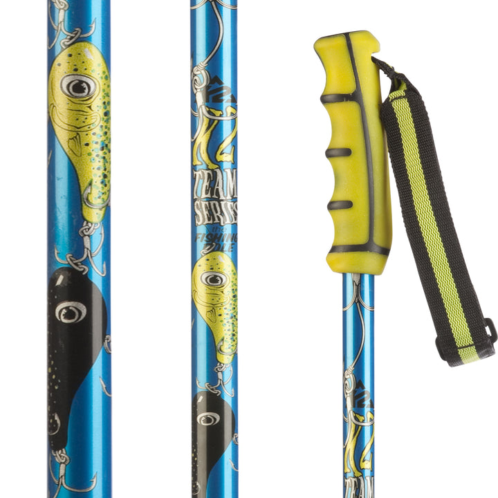 K2 Fishing Ski Poles 2013 Blue Front View