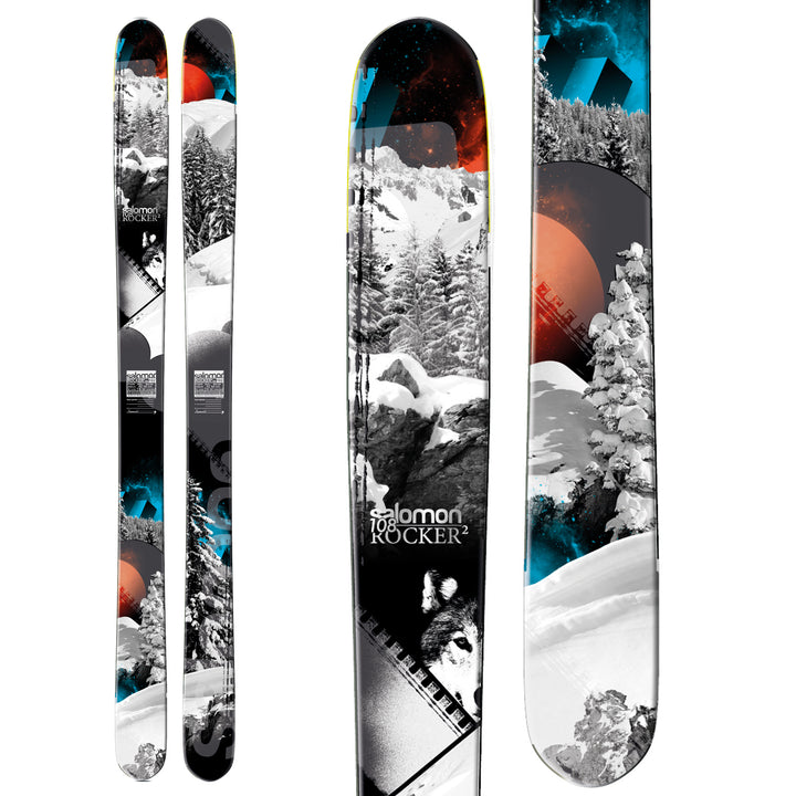 Salomon Rocker2 108 Skis 2013 Front View