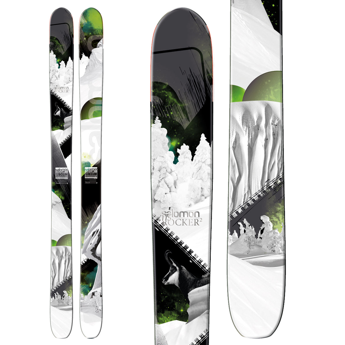 Salomon Rocker2 115 Skis 2013 Front View