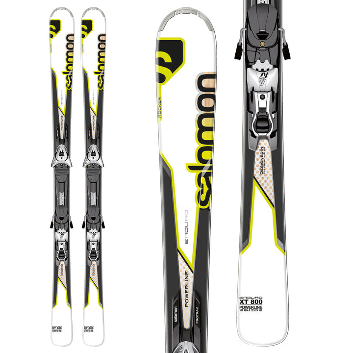 Salomon Enduro XT 800 Skis + Z12 Bindings 2013 Front View
