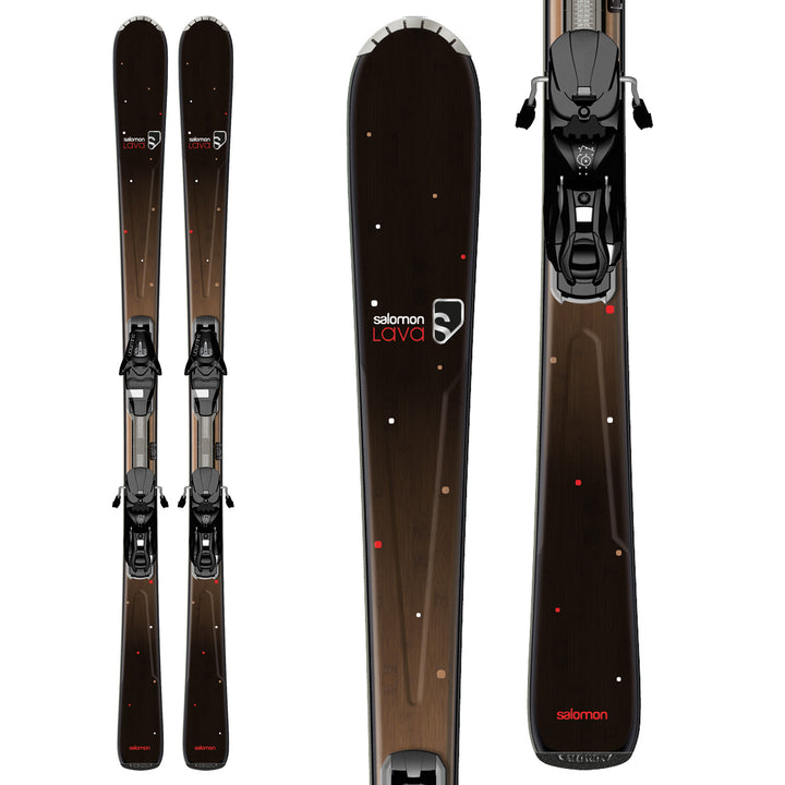 Salomon Origins Lava Skis + L9 Bindings - Women's 2013 Front View