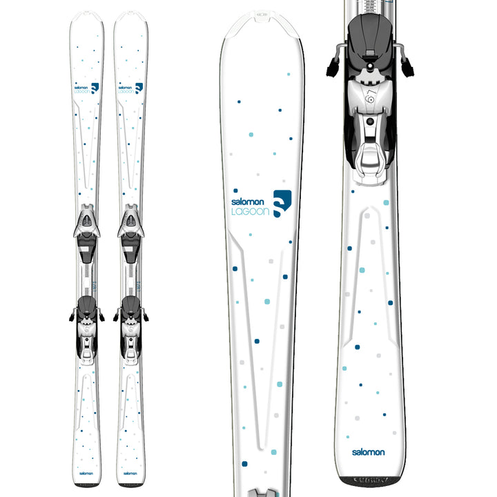 Salomon Origins Lagoon Skis + L9 Bindings - Women's 2013 Front View