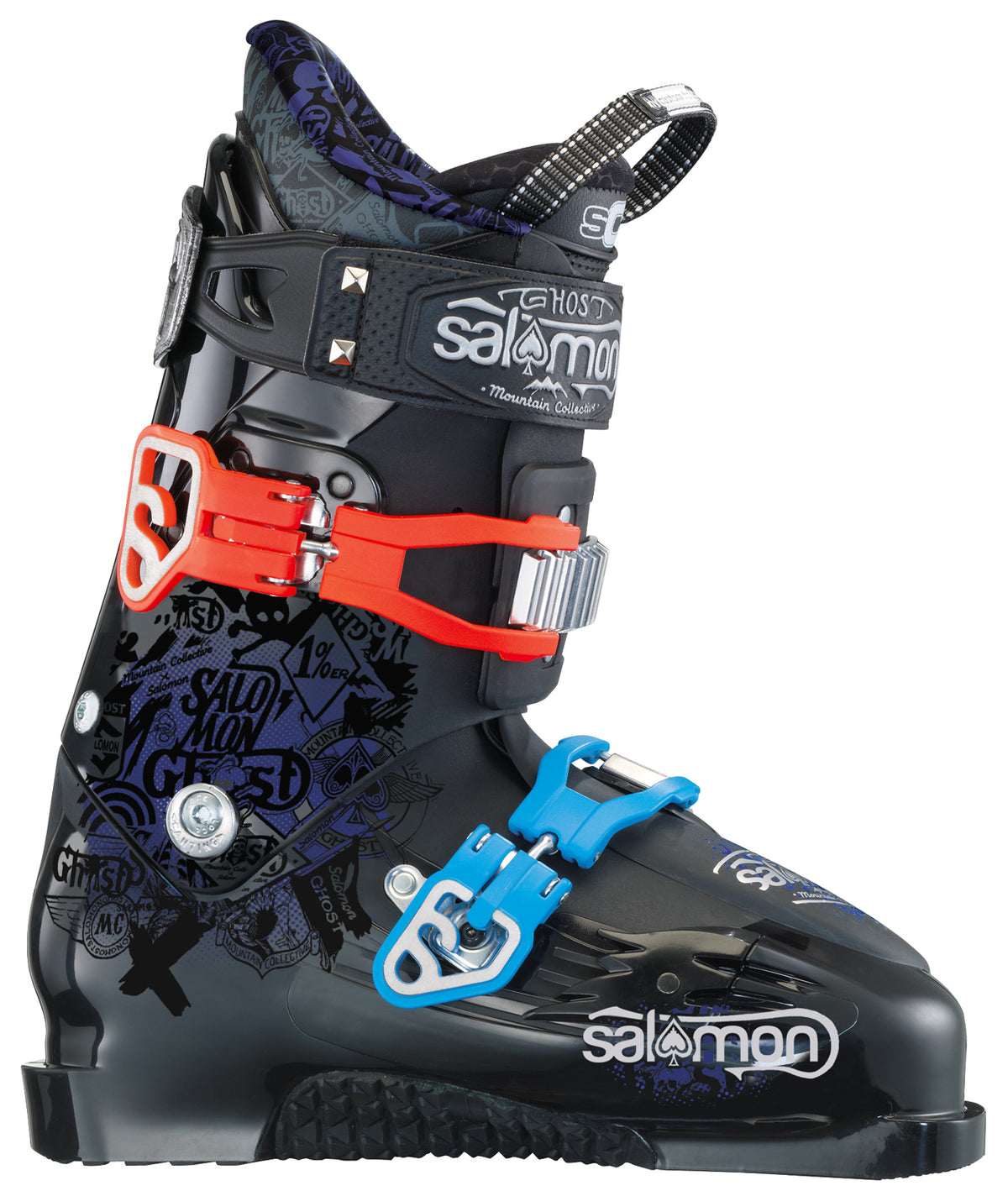 Salomon Ghost 90 Ski Boots 2013 Black Front View