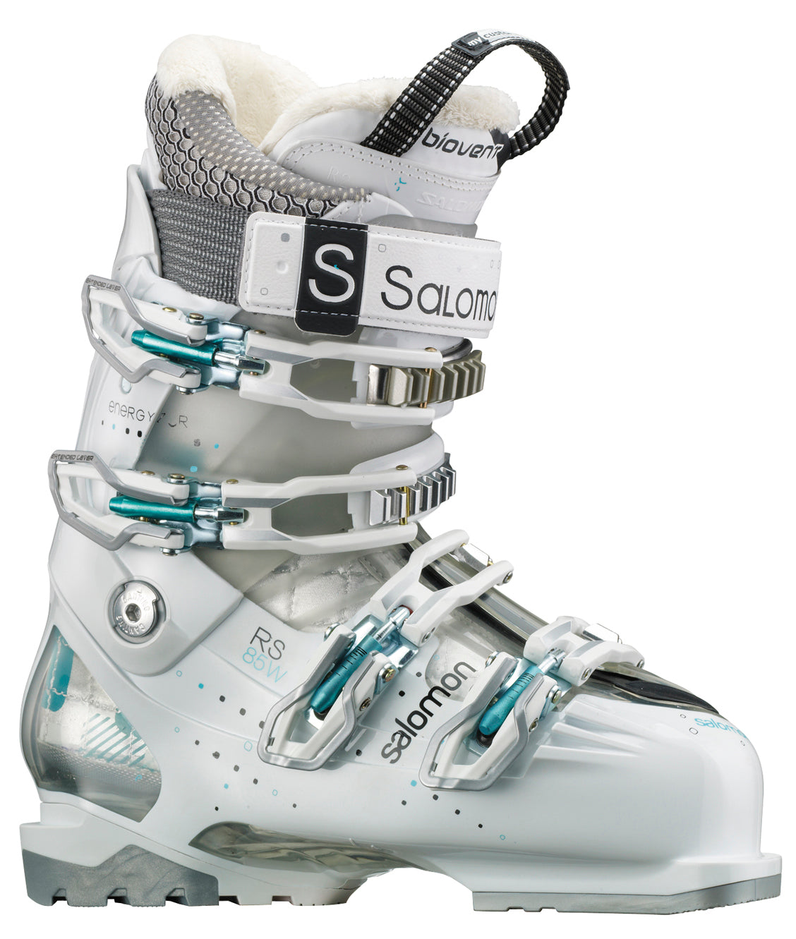 Salomon RS 85 Ski Boots - Women's 2013 White/Crystal Translucent Front View