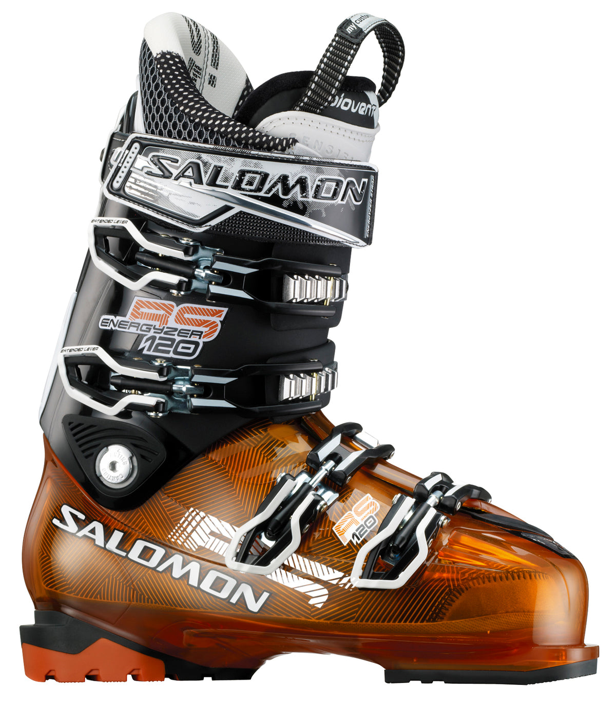 Salomon RS 120 Ski Boots 2013 Orange Translucent/Black Front View