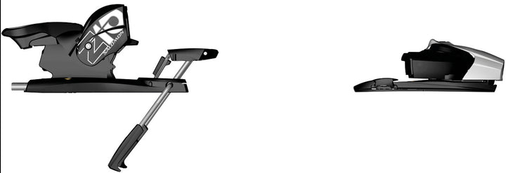 Salomon Z10 Ski Bindings (80mm Brakes) 2013 Black/White Side View
