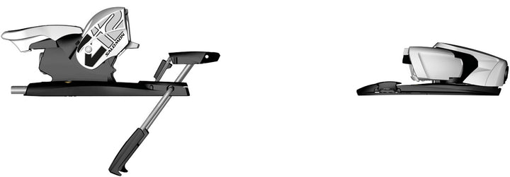 Salomon Z12 Ski Bindings (100mm Brakes) 2013 White/Black Side View