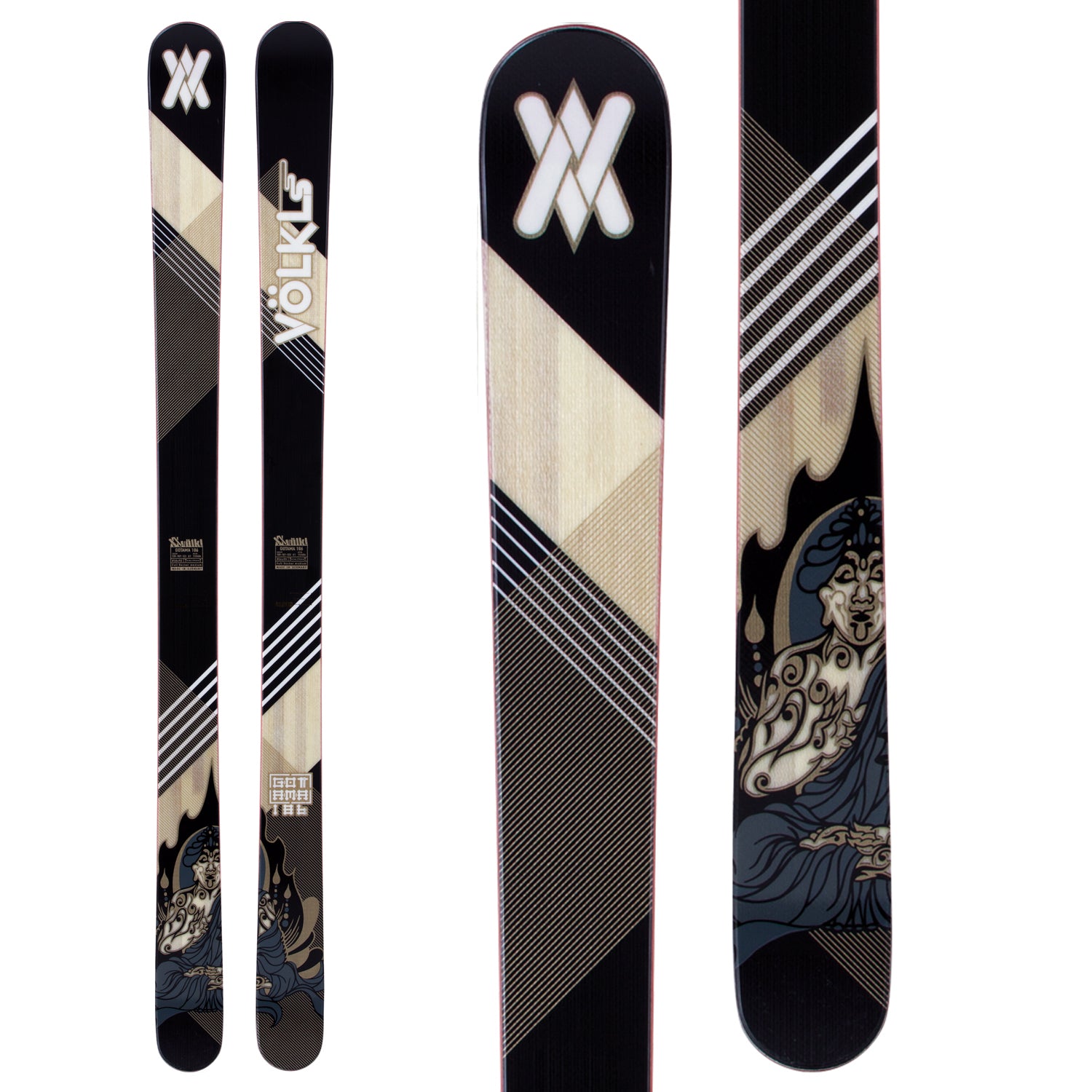 スキー 186 VOLKL GOTAMA + DIAMIR + SKINS 186 VOLKL GOTAMA + DIAMIR + SKINS