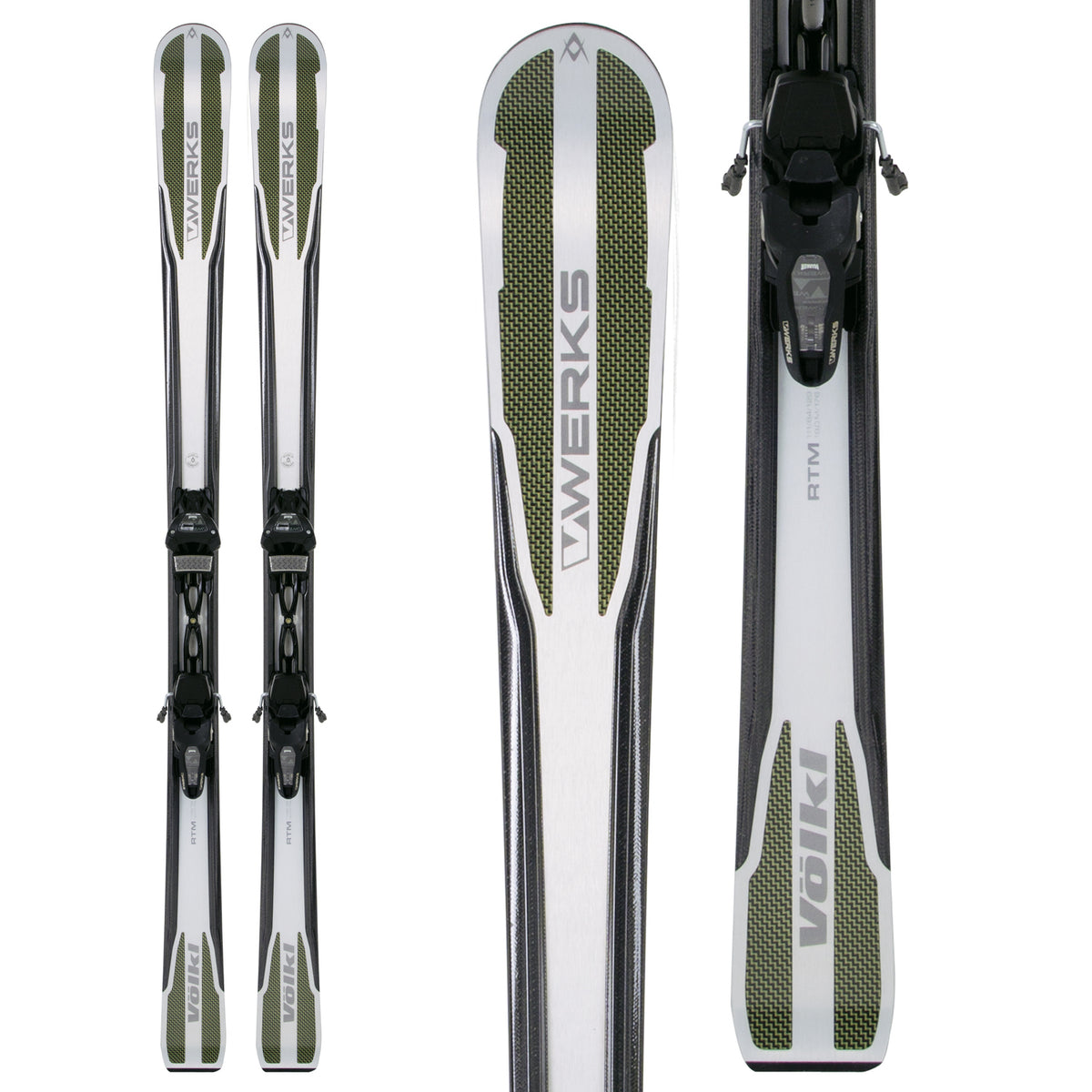 Volkl V-Werks RTM 84 Skis + iPT Wide Ride 12.0 Bindings 2013 Front View