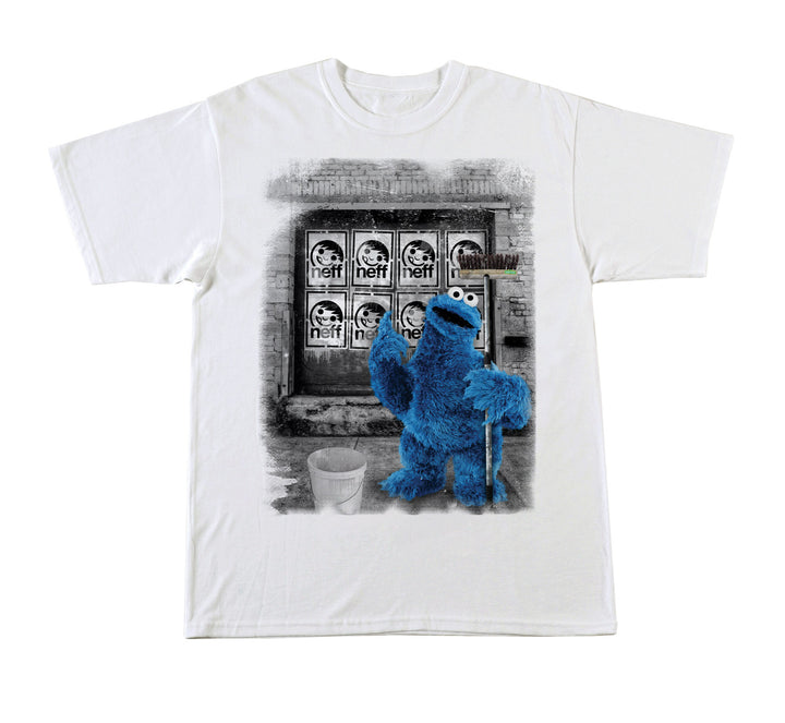 Neff Art Monster T Shirt White Front View