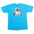 Neff Cookie T Shirt Turquoise Front View