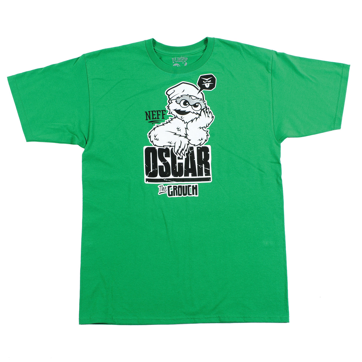Neff Grouch T Shirt Green Front View