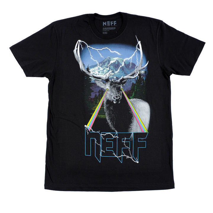 Neff Majestic T Shirt Black Front View