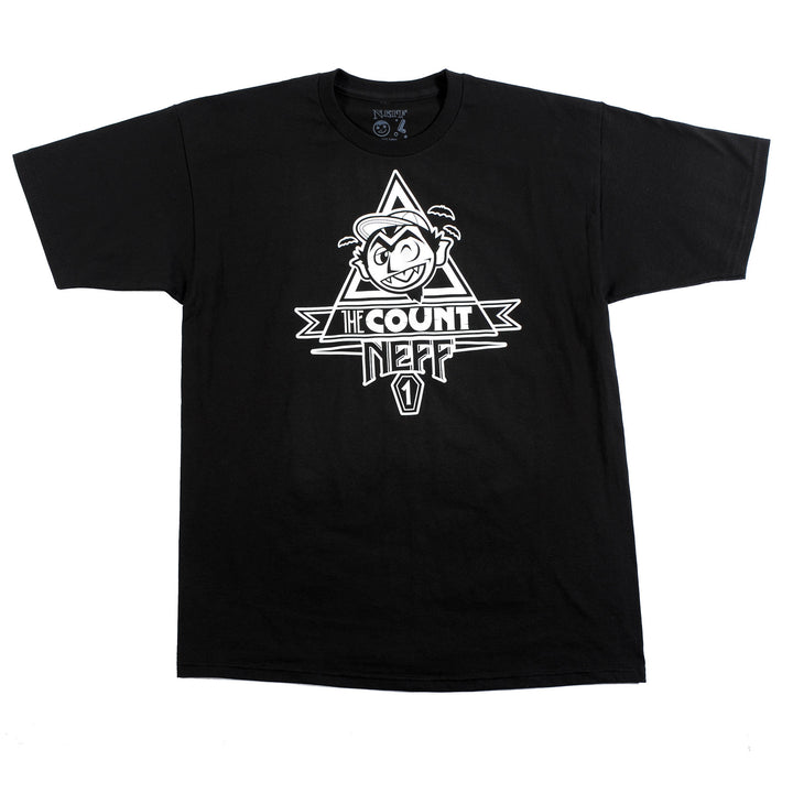 Neff Count T Shirt Black Front View