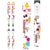 Rossignol Fun Girl Skis + Saphir 45 Binding - Youth - Girl's 2013 Front View