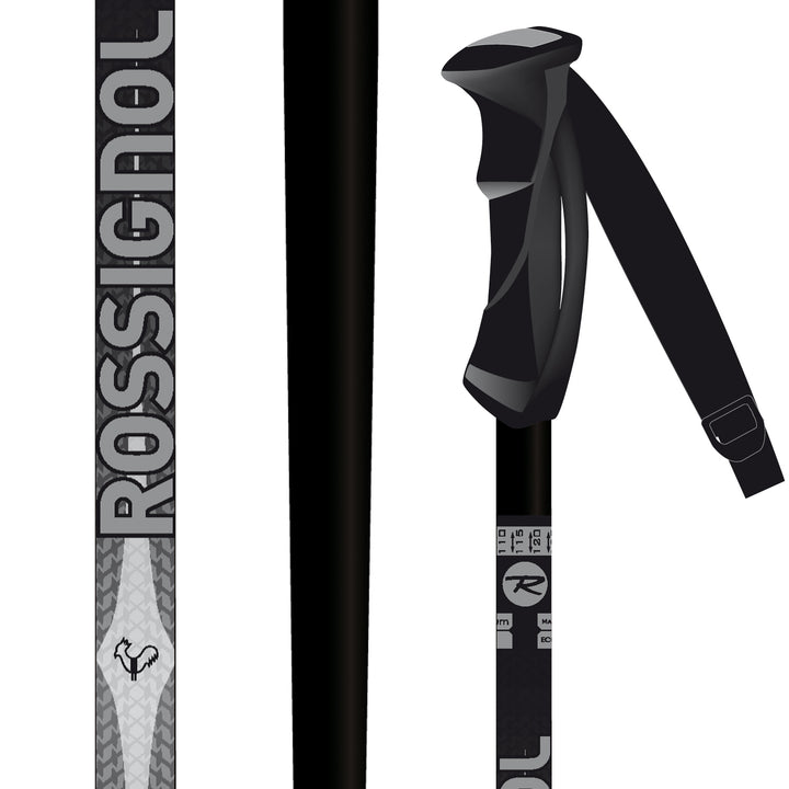 Rossignol Experience Ski Poles 2013 Grey/Black Front View