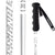 Rossignol Pursuit Carbon G40 Ski Poles 2013 Black Front View