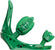 Burton Freestyle Snowboard Bindings 2013 Spruce Side View