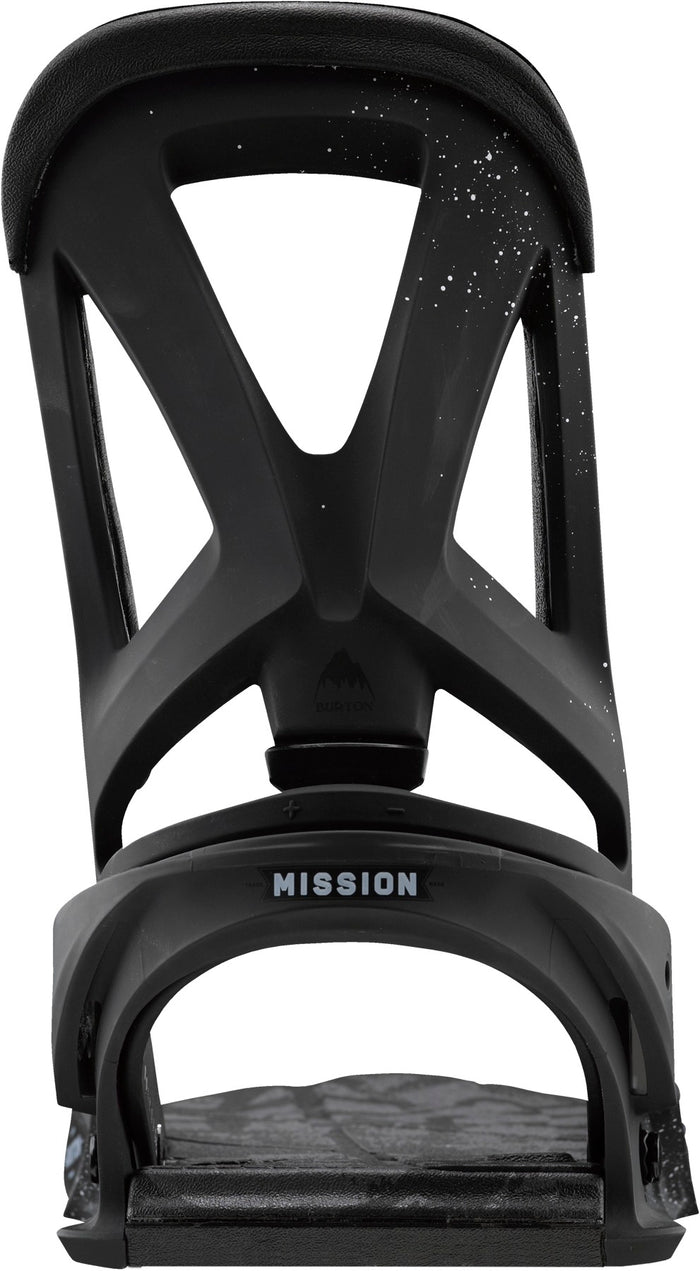 Burton Mission Snowboard Bindings 2013 Black Lung Back View