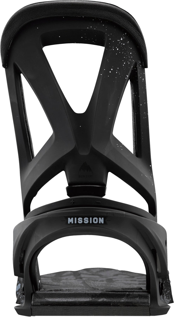 Burton Mission Snowboard Bindings 2013 Black Lung Back View