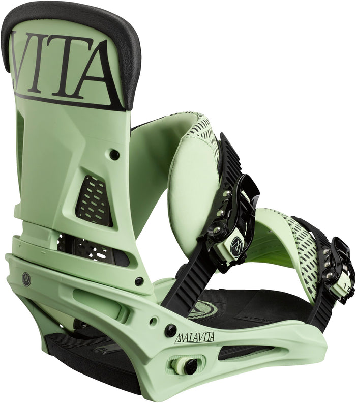 Burton Malavita Snowboard Bindings 2013 Lichen High Back View