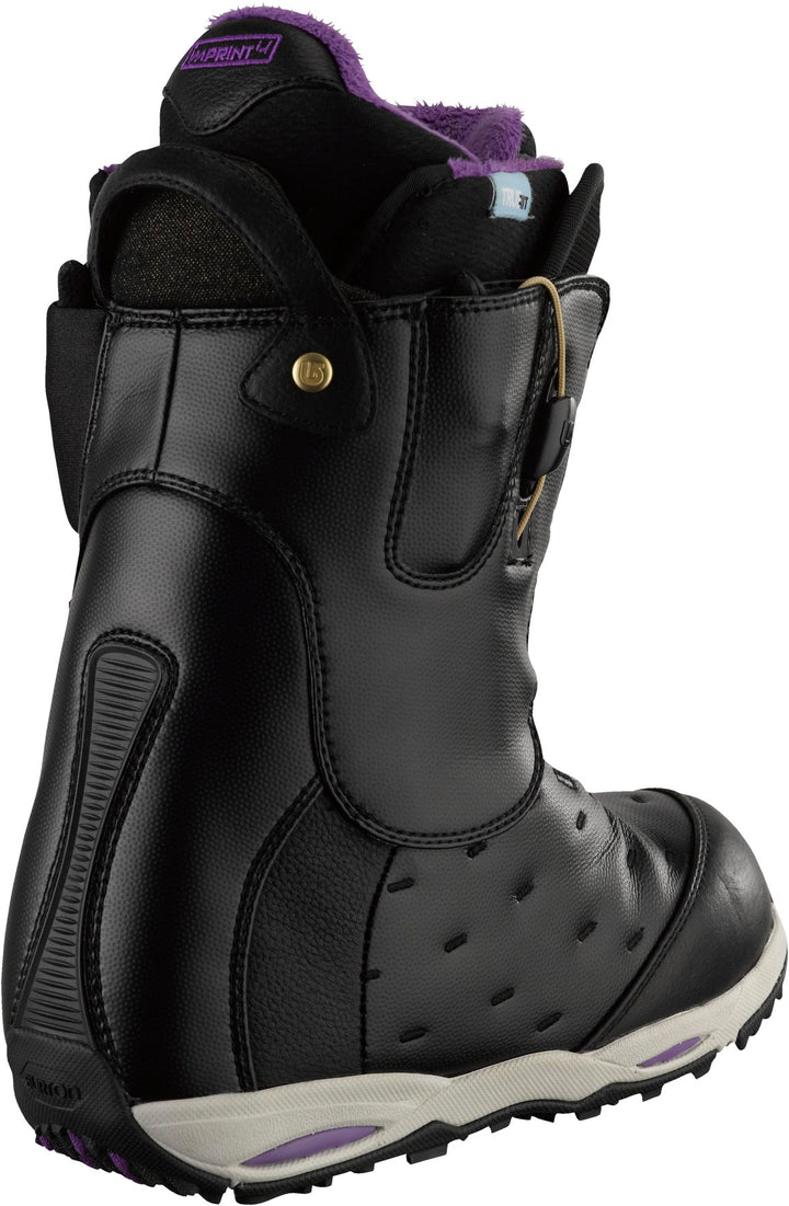 Burton Supreme Snowboard Boots - Women's 2013 Black/Purple Back View