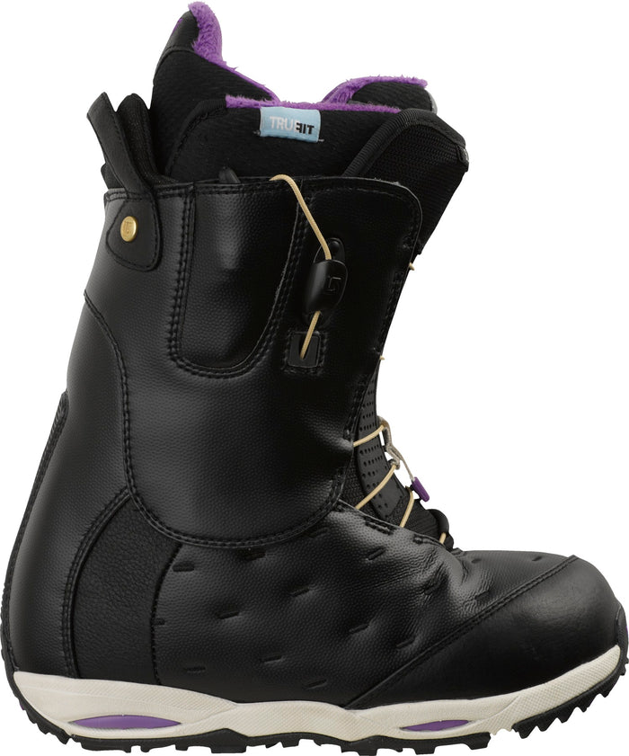 Burton Supreme Snowboard Boots - Women's 2013 Black/Purple Side View