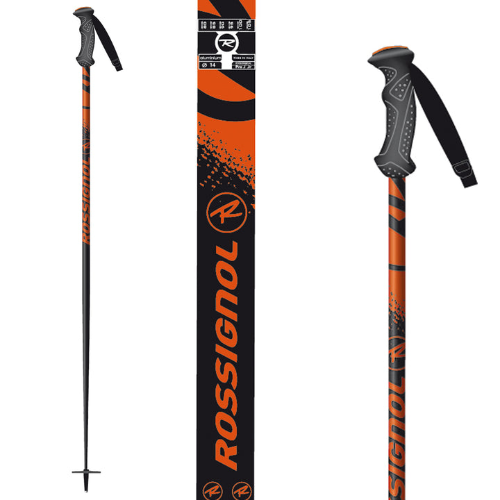 Rossignol Pro J Jr - Youth Ski Poles 2013 Grey/Orange