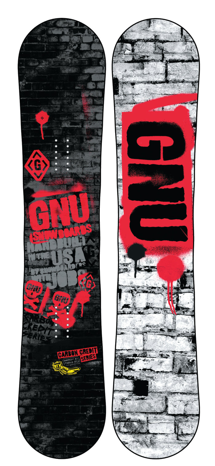 GNU Carbon Credit BTX Wide Snowboard 2013 Front View