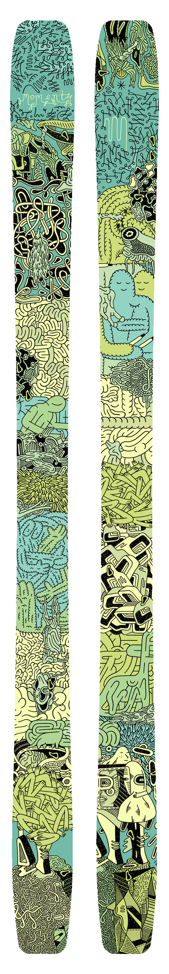 Moment PB & J Skis 2013 Front View