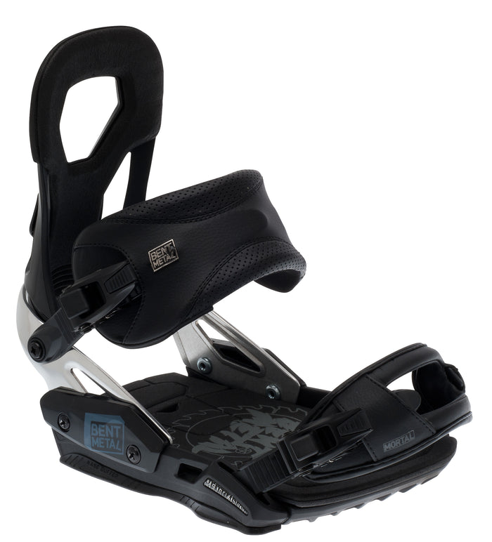 Bent Metal Mortal Snowboard Bindings 2013 Black Side View