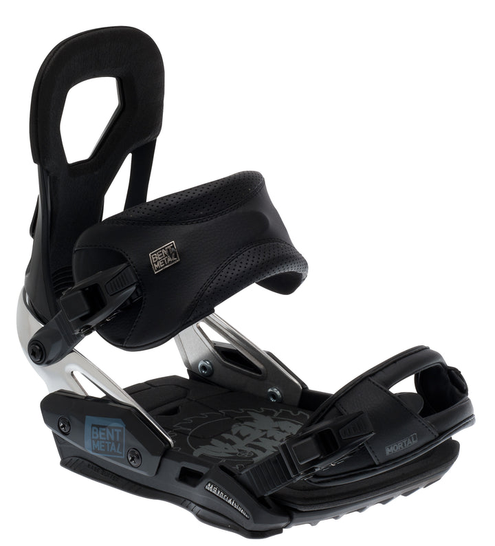 Bent Metal Mortal Snowboard Bindings 2013 Black Side View