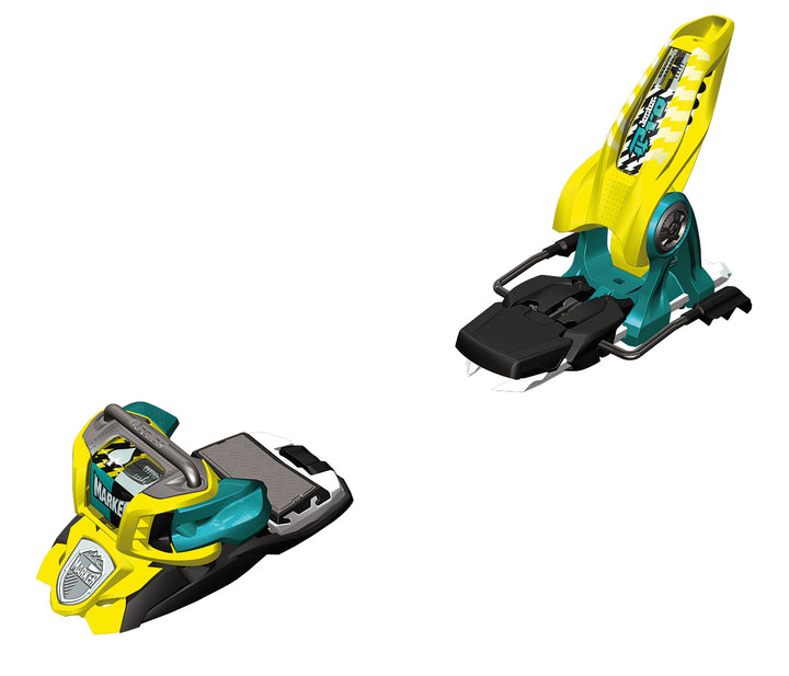 Marker Jester Pro Ski Bindings (110mm Brakes) 2013 Yellow/Petrol Front View