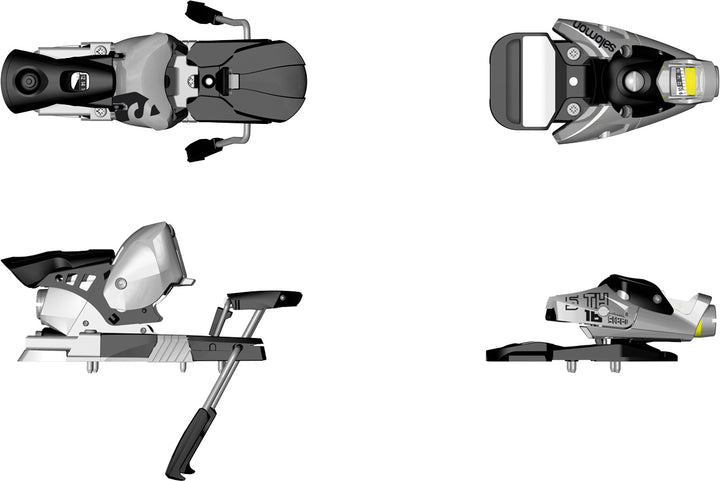 Salomon STH 16 Steel Ski Bindings (100mm Brakes) 2013 Steel