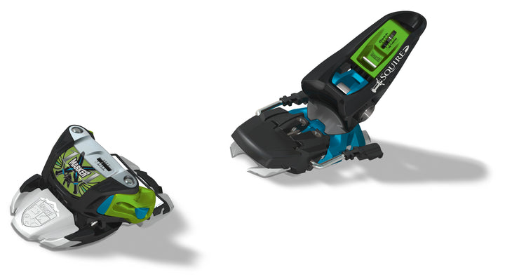 Marker Squire Ski Bindings (110mm Brakes) 2013 White/Green/Blue Front View