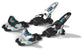 Marker Griffon Schizo Ski Bindings (90mm Brakes) 2013 White/Black/Blue Front View