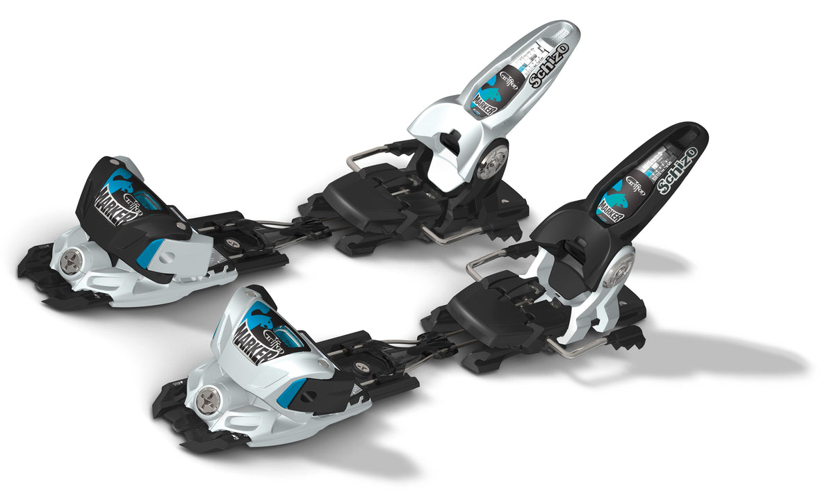 Marker Griffon Schizo Ski Bindings (90mm Brakes) 2013 White/Black/Blue Front View