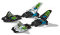 Marker Squire Schizo Ski Bindings (110mm Brakes) 2013 Black/Green/Blue Front View