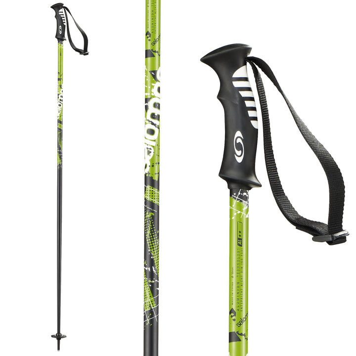 Salomon Arctic Ski Poles 2013 Black/Green