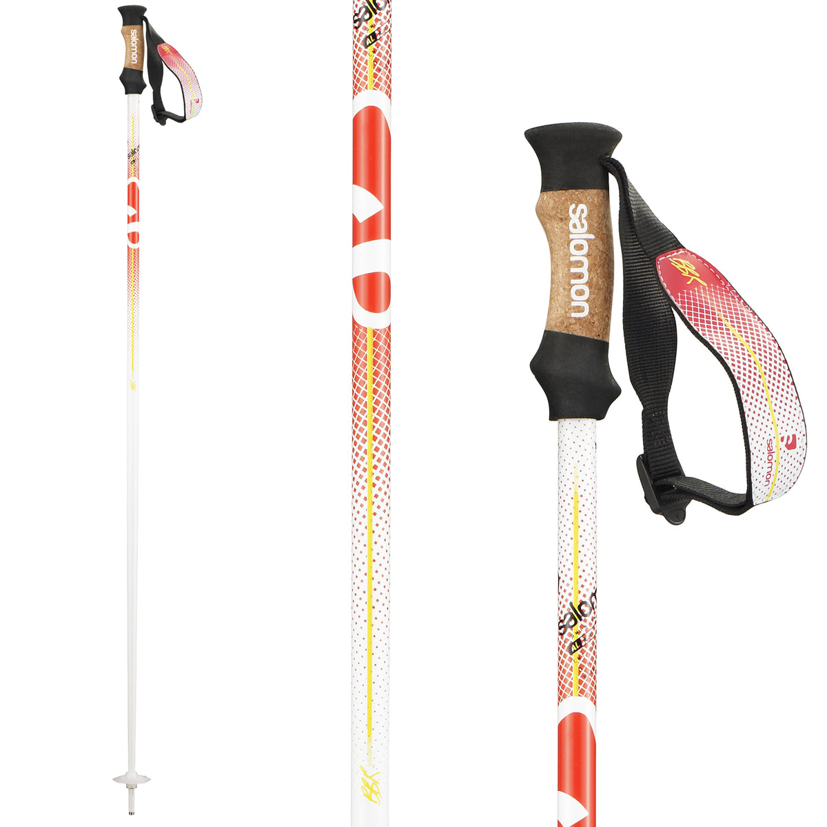 Salomon BBR 08 - Women's Ski Poles 2013 White/Orange
