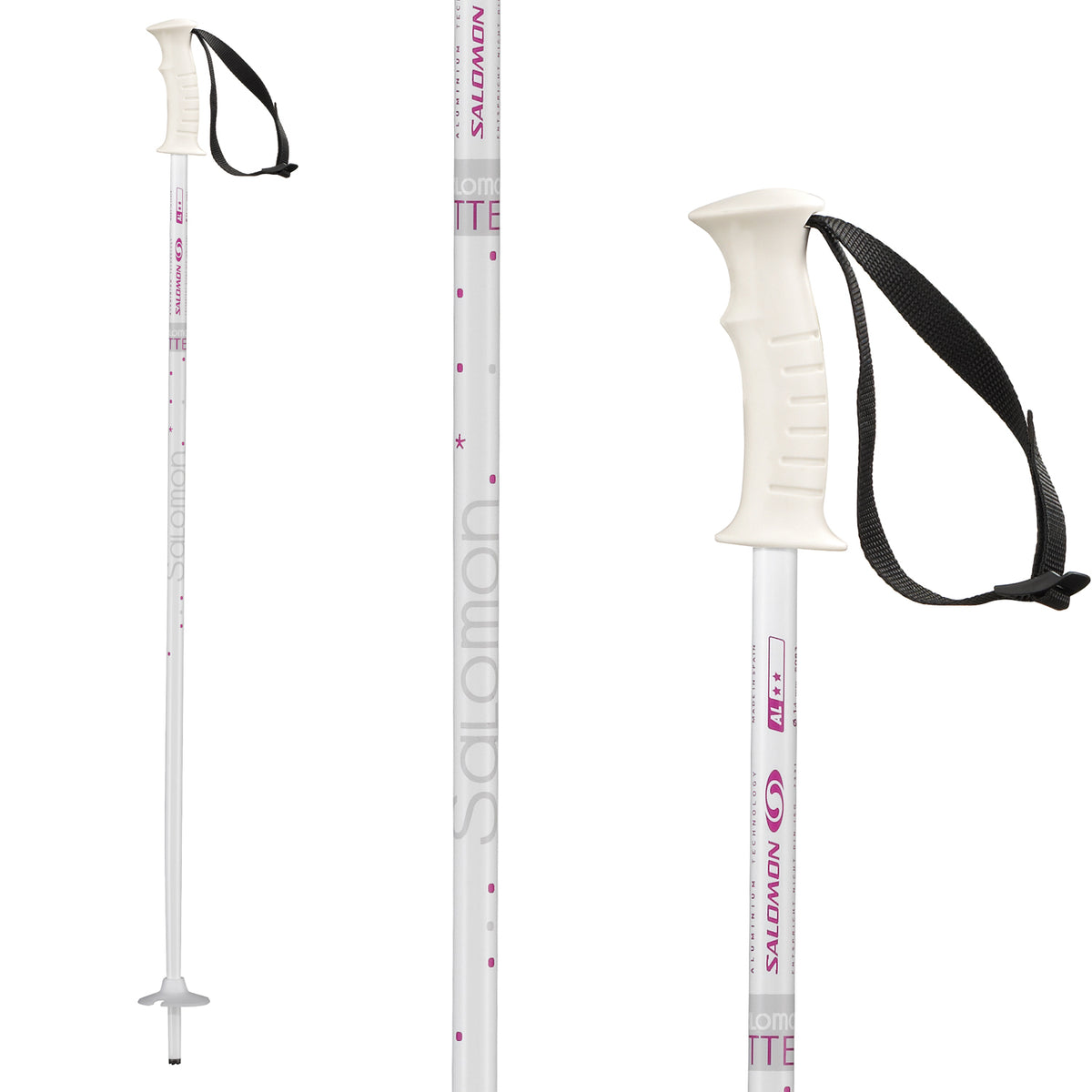 Salomon Kitten Jr - Youth - Girl's Ski Poles 2013 White