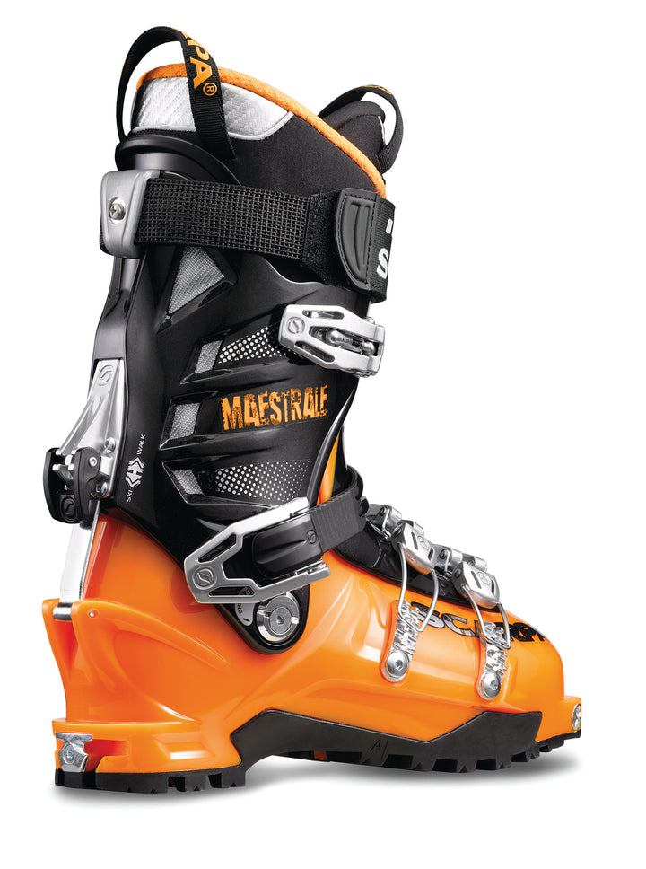 Scarpa Maestrale Alpine Touring Ski Boots 2014 Mango/Black Detail 1 View