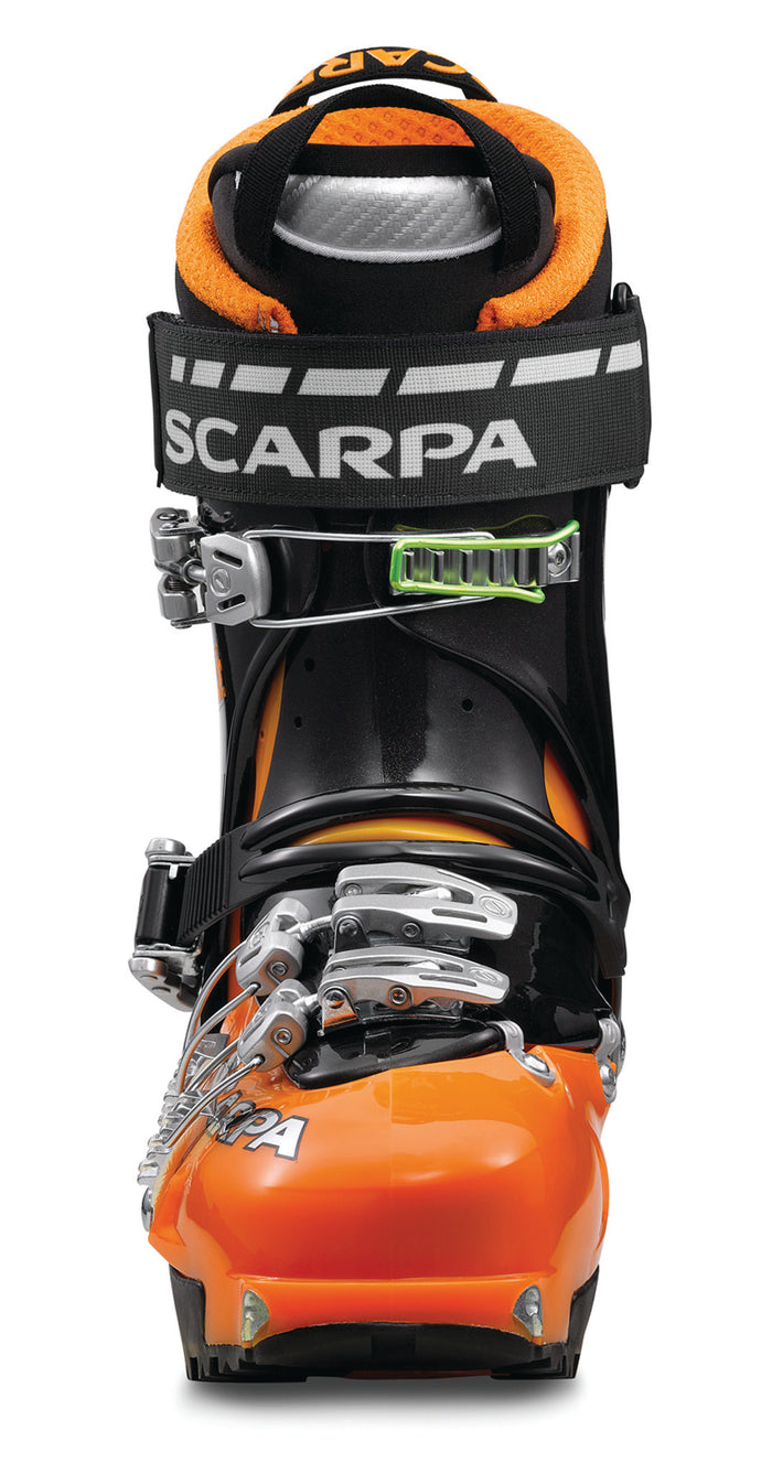 Scarpa Maestrale Alpine Touring Ski Boots 2014 Mango/Black Front View