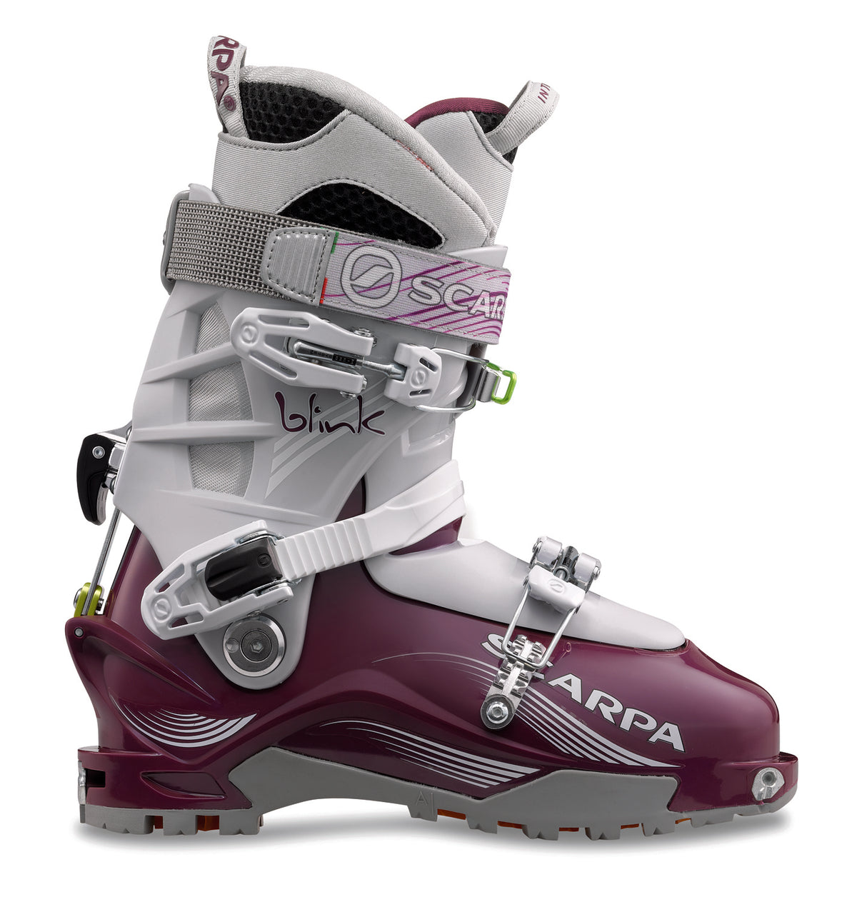 Scarpa Blink Alpine Touring Ski Boots - Women's 2013 Plum/Light Grey Side View