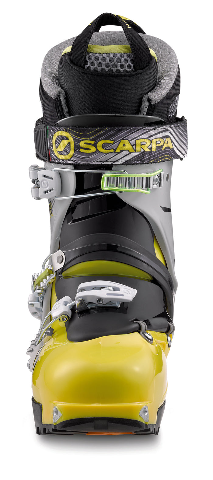 Scarpa Rush Alpine Touring Ski Boots 2013 Yellow/Cool Grey Front View