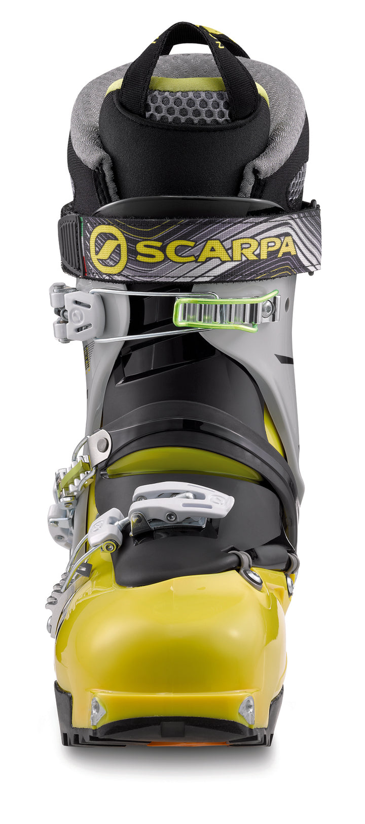 Scarpa Rush Alpine Touring Ski Boots 2013 Yellow/Cool Grey Front View